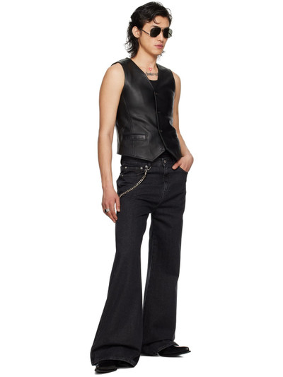 LU'U DAN SSENSE Exclusive Black Phat Jeans outlook