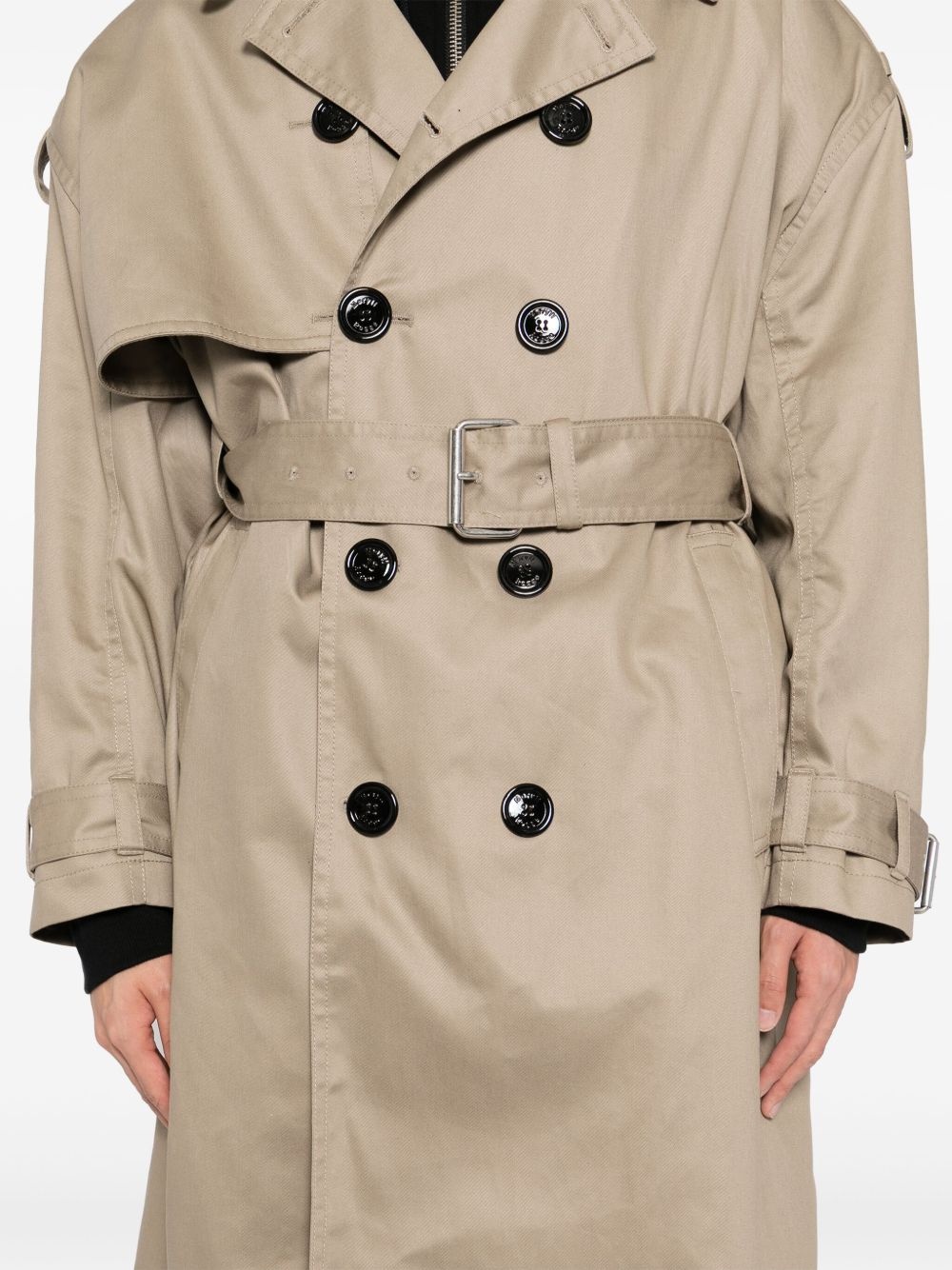 cotton trench coat - 5