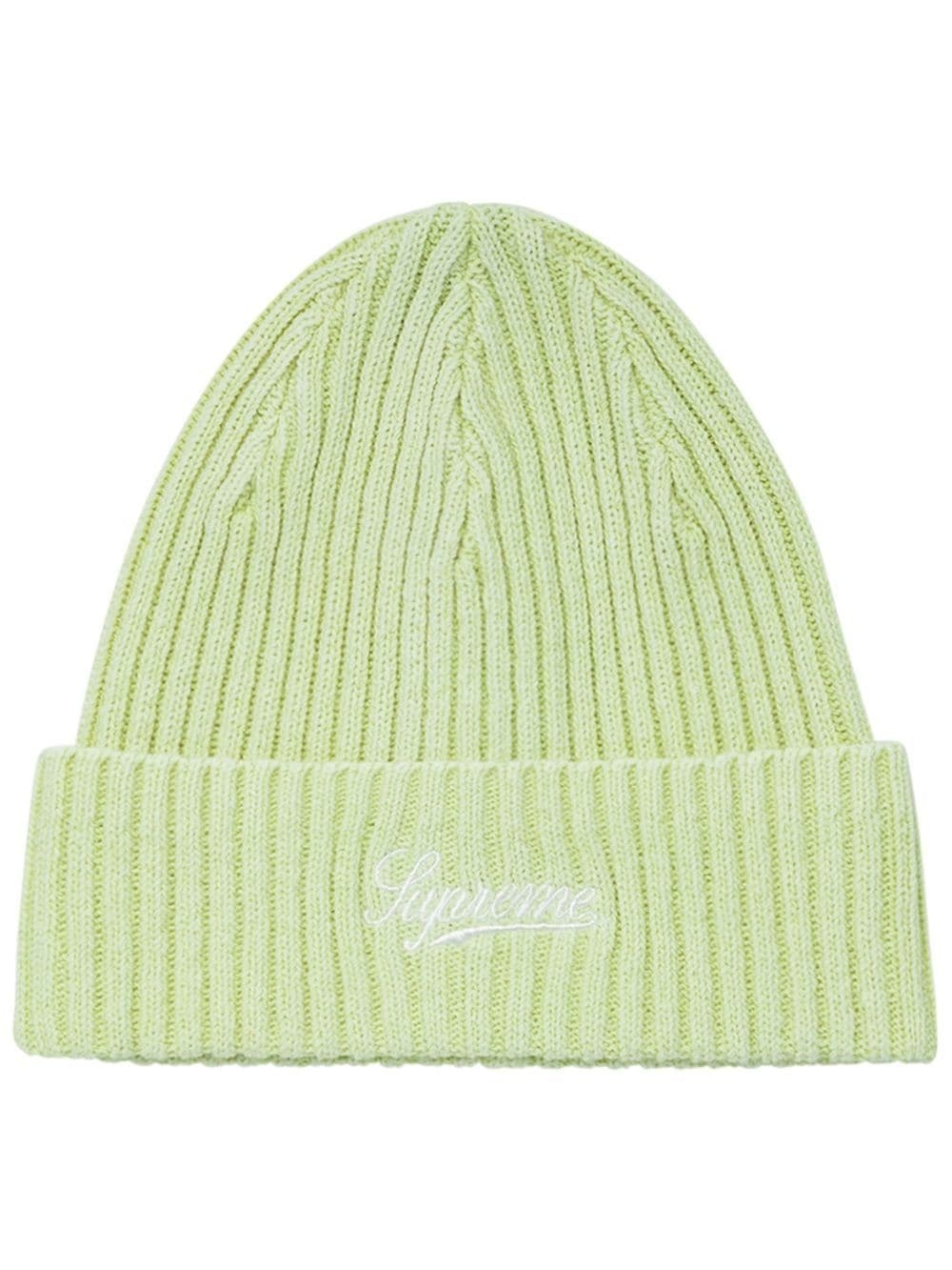 bleached rib beanie - 1