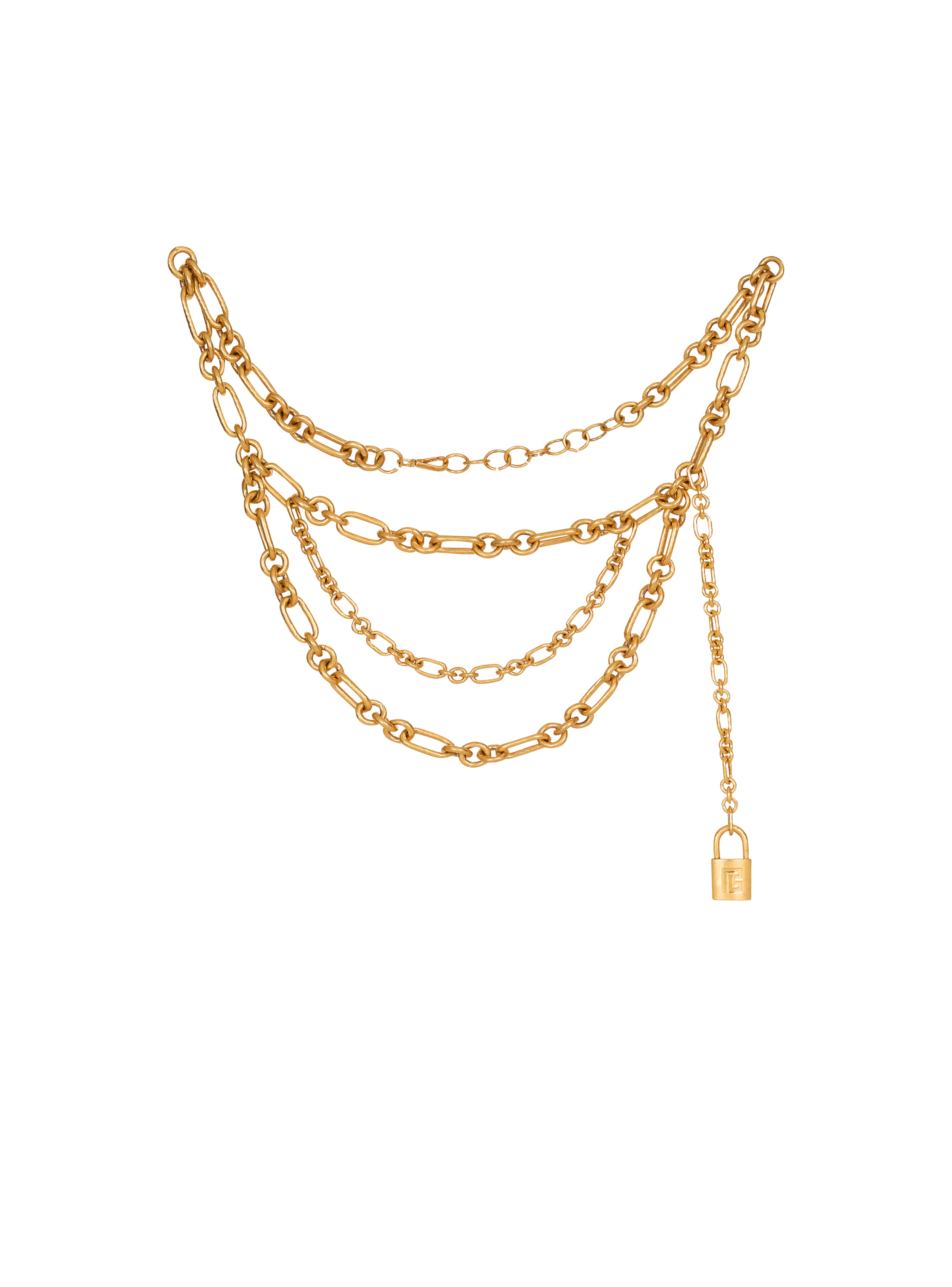 Sync brass chain belt - 1