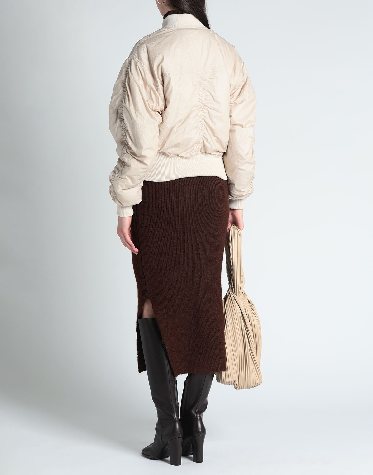 Beige Women's Bomber - 4