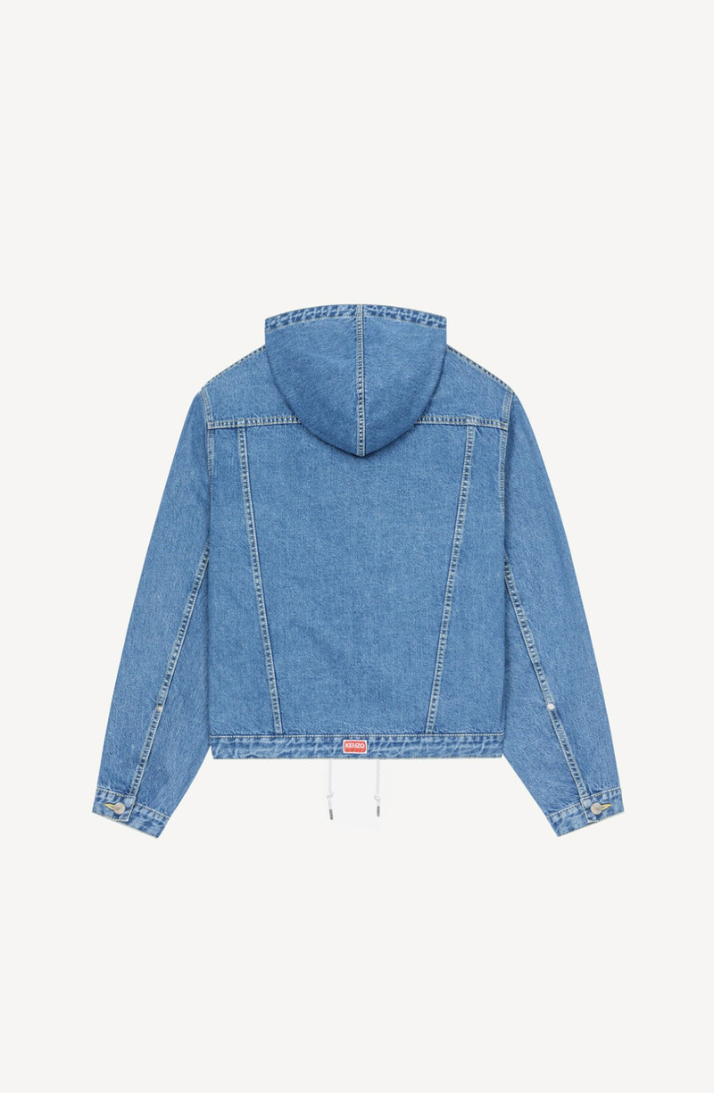 KENZO Hooded denim jacket outlook