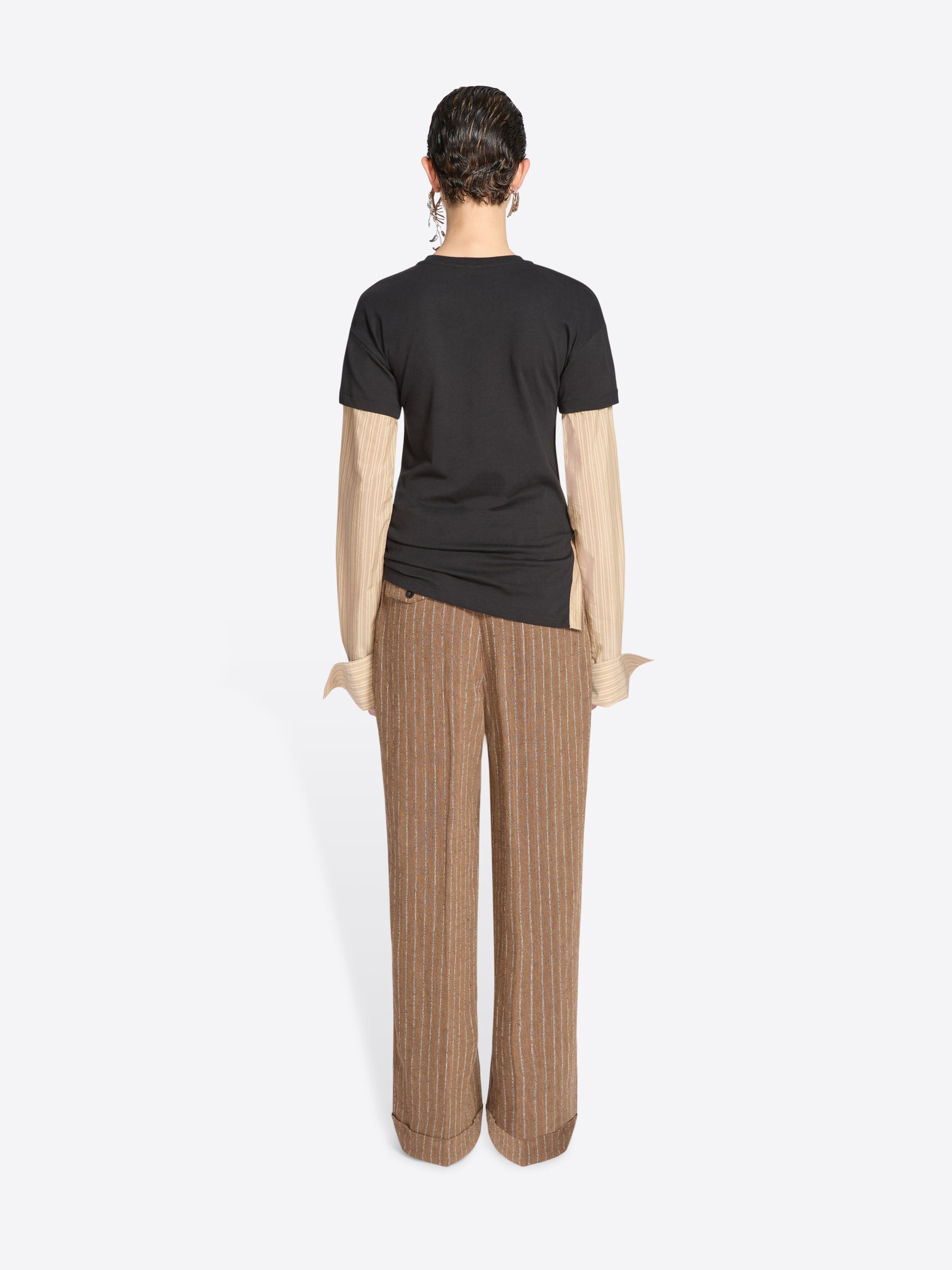CONTRAST SLEEVES TEE - 4