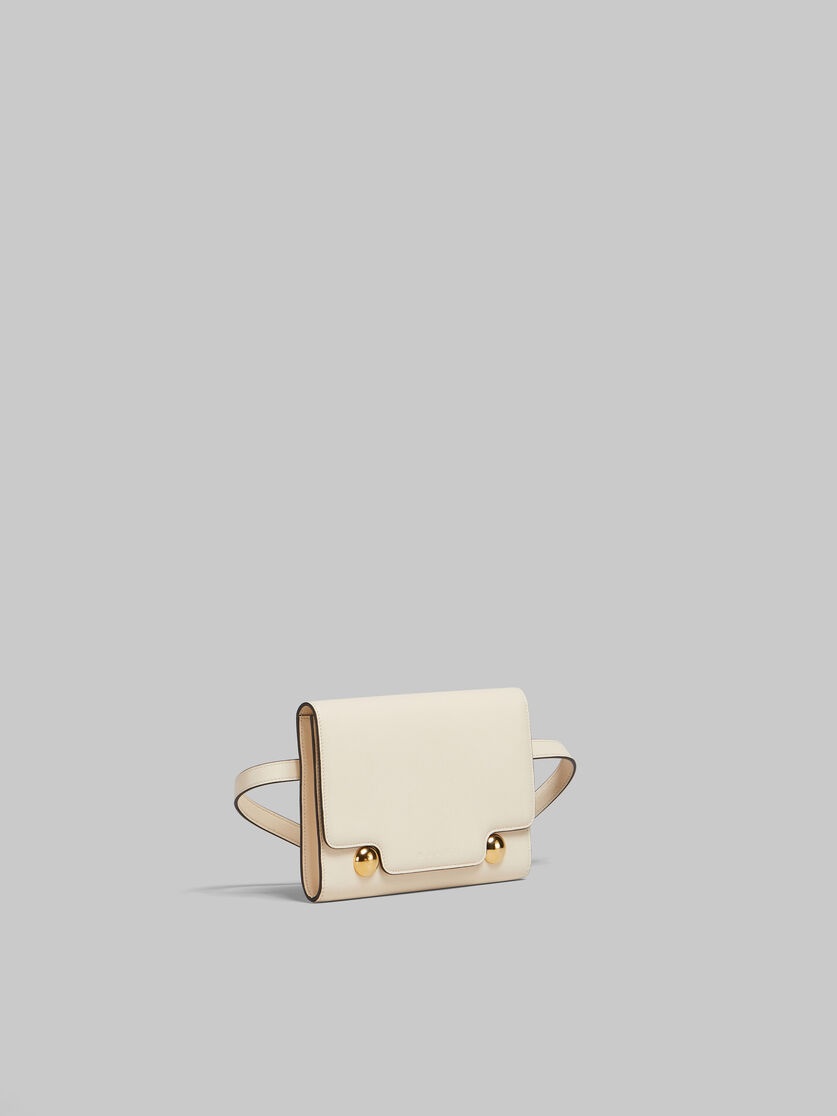 CREAM LEATHER TRUNKAROO BUM BAG - 6