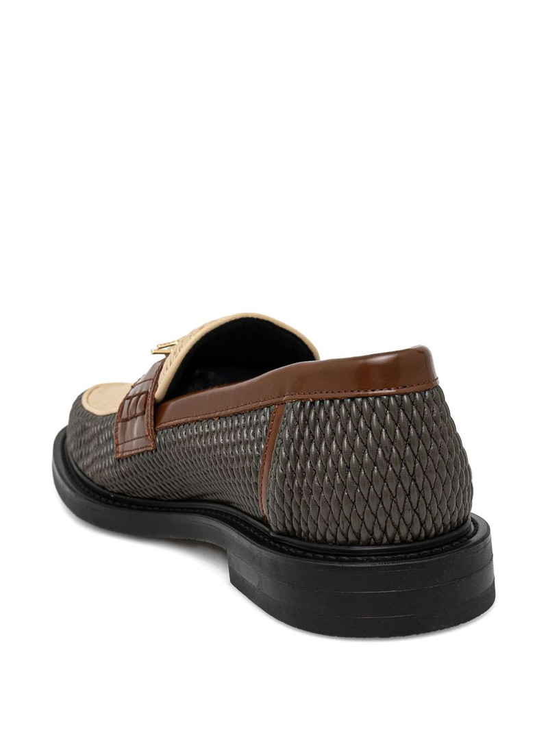 Reed woven-panel loafers 3