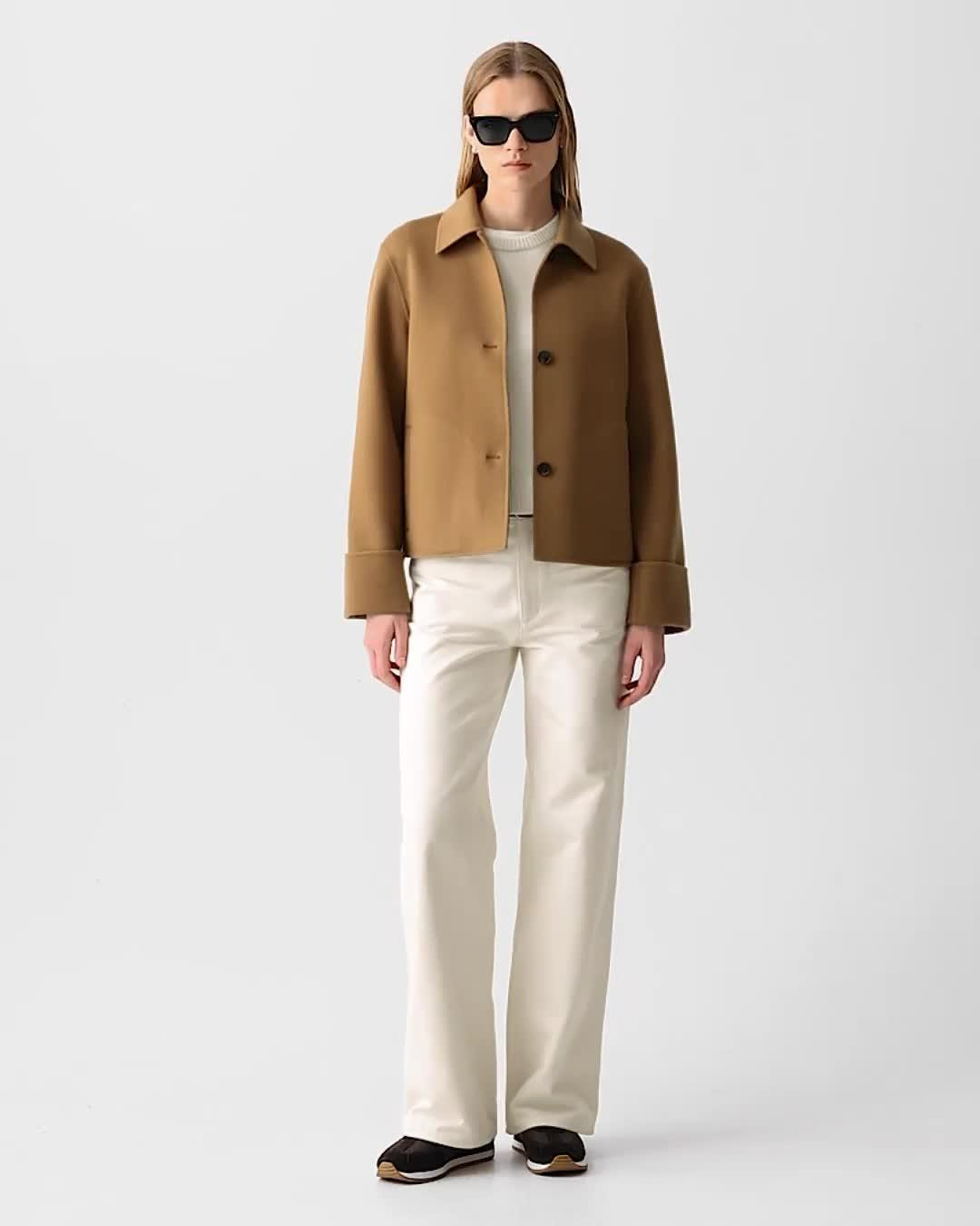 Boxy Cuff Jacket in Double-Face Wool-Cashmere - 7