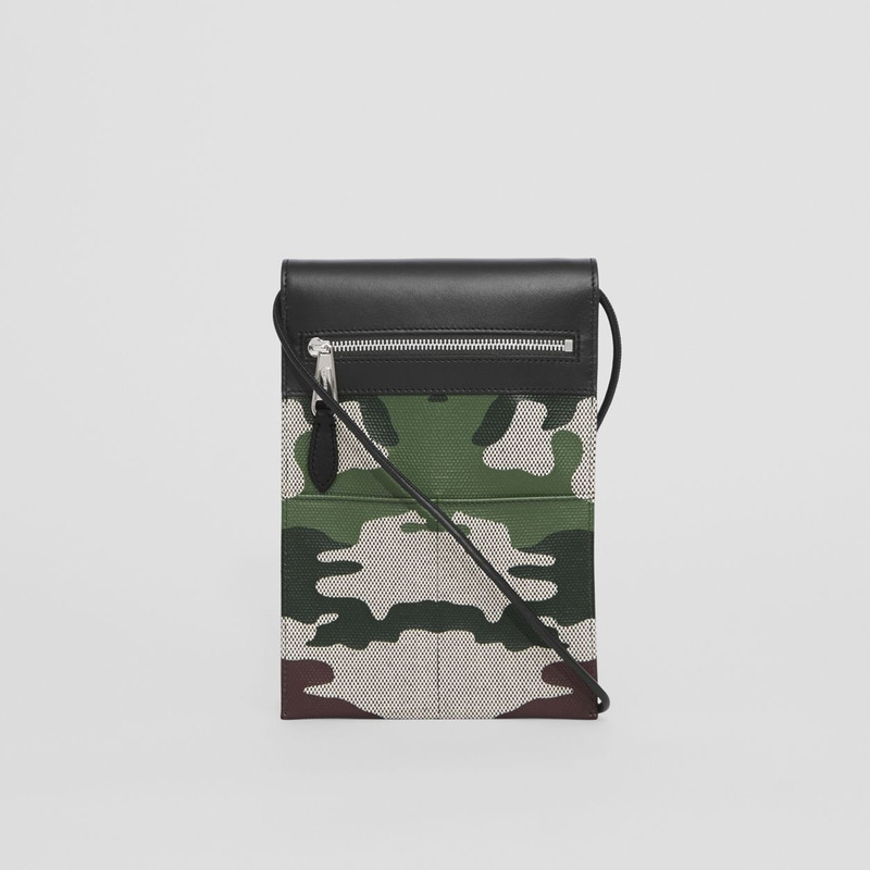 Camouflage Print Canvas Pocket Phone Case 9