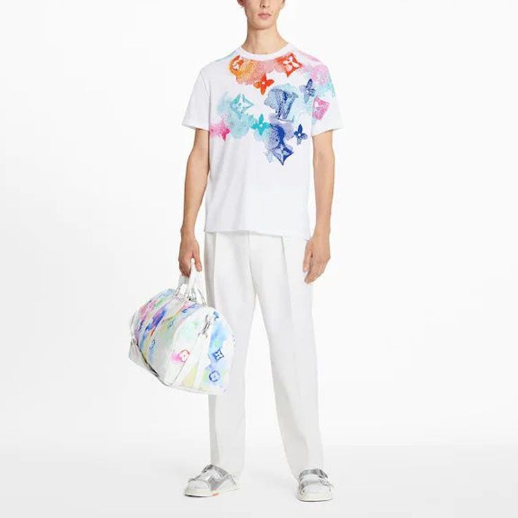 LOUIS VUITTON SS21 Water Printing T-Shirts 'Multi color' 1A8QWA - 2