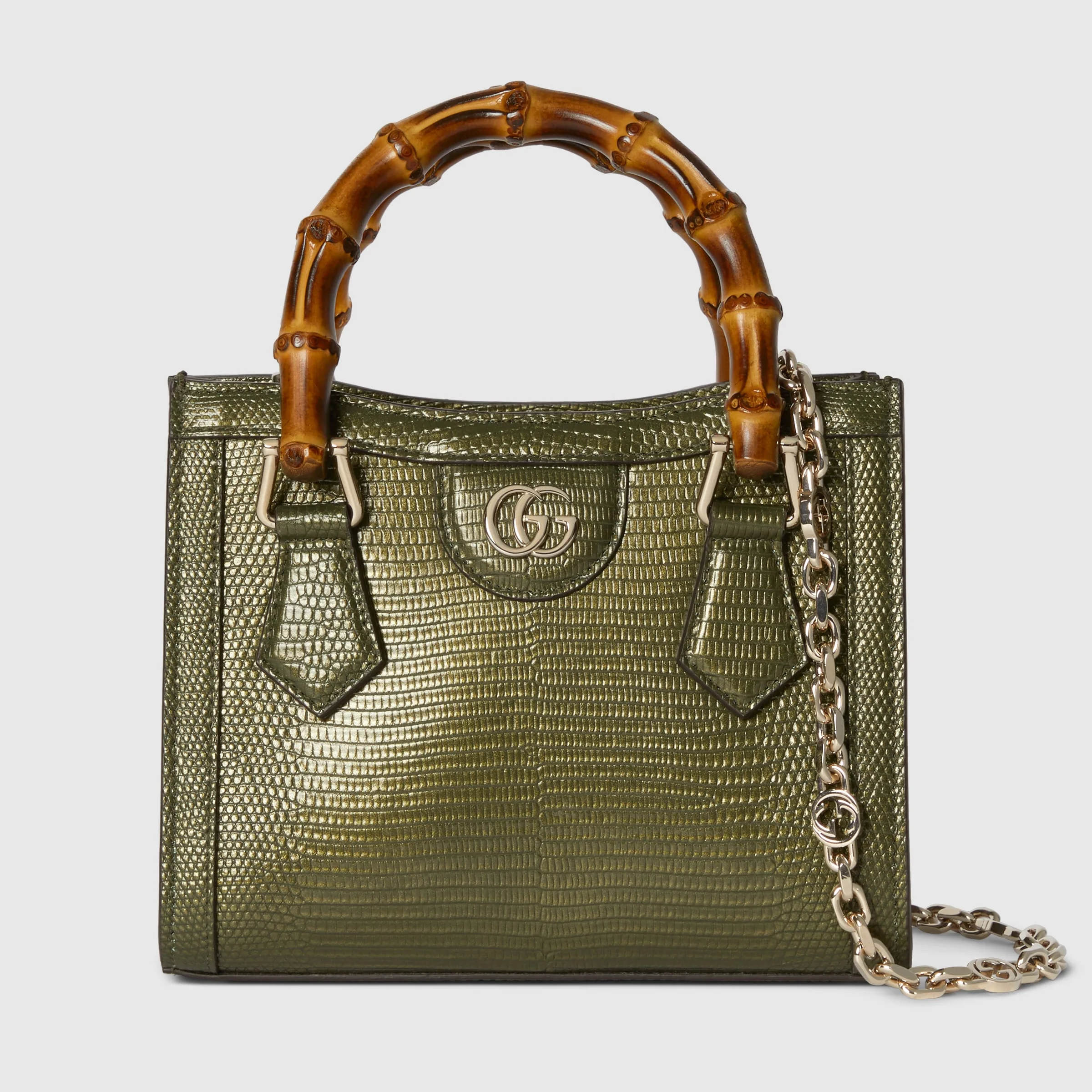 Gucci Diana lizard small tote bag - 1