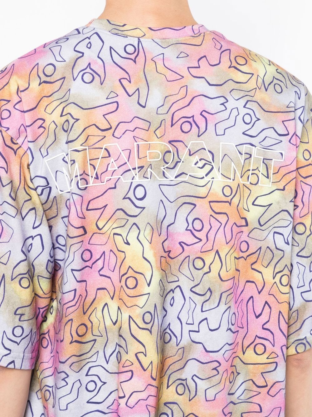 tie-dye cotton T-shirt - 5