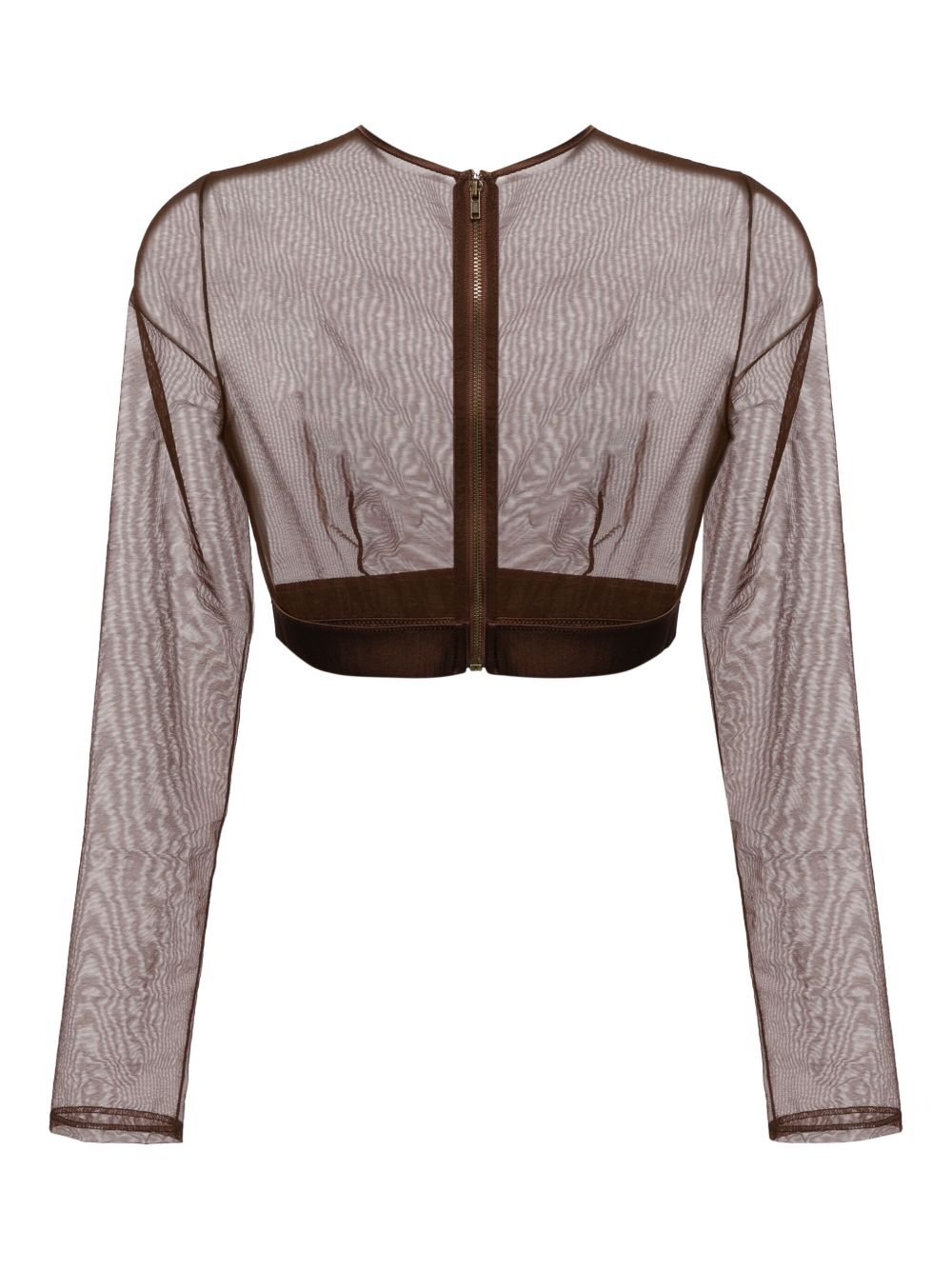 Illusion cropped top - 2