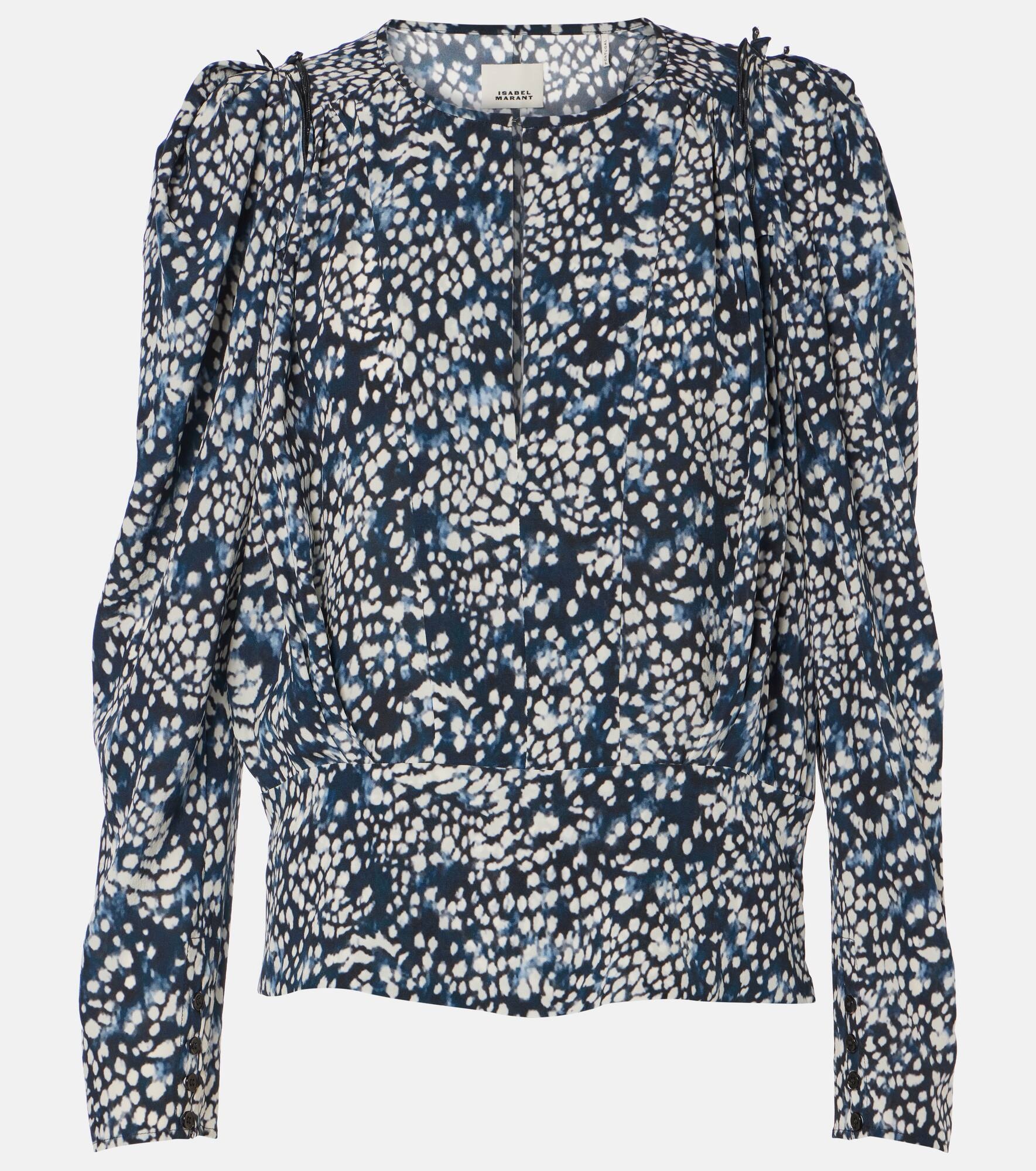 Zarga printed silk-blend blouse - 1