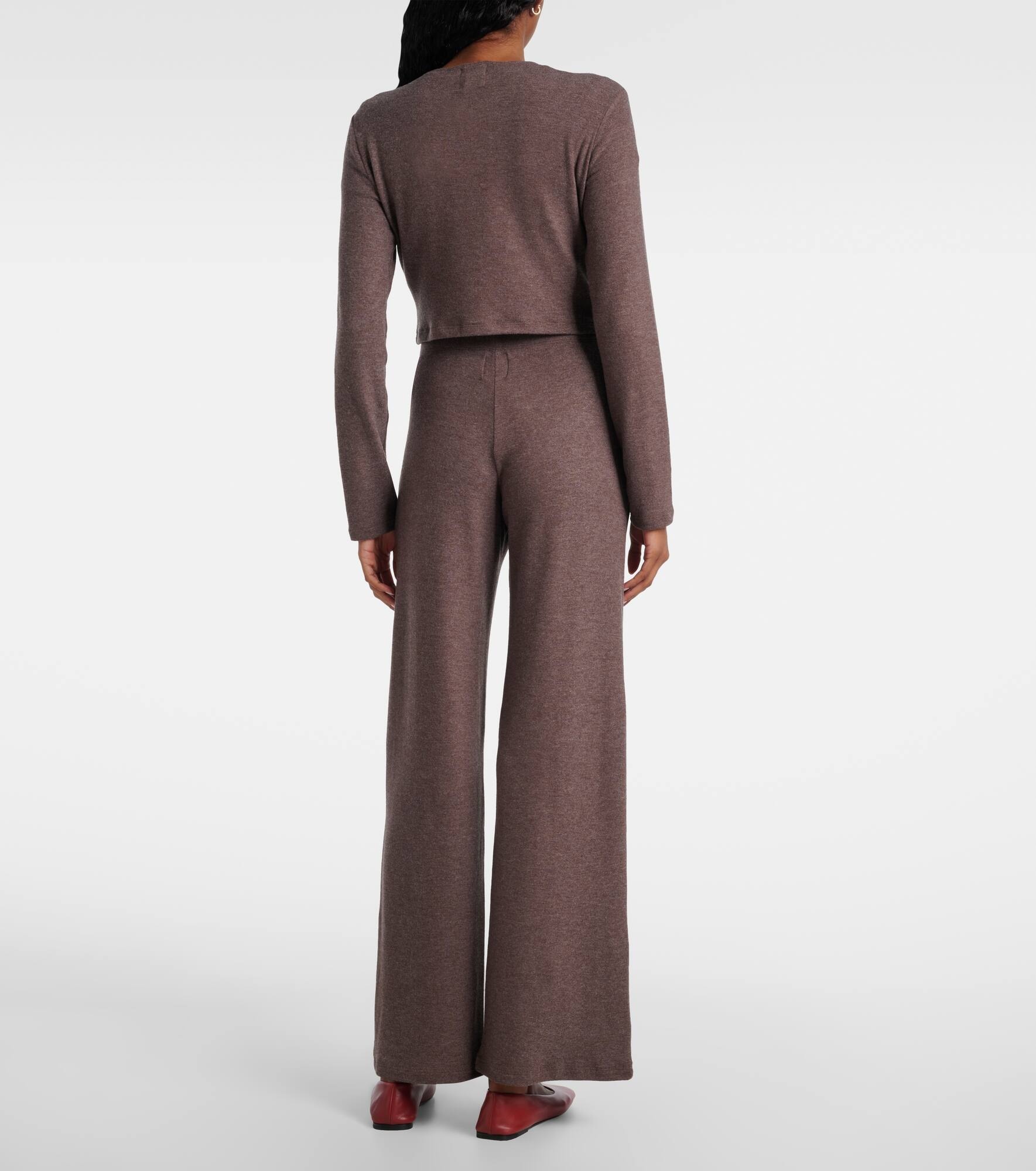 Lauren cropped jersey cardigan - 3