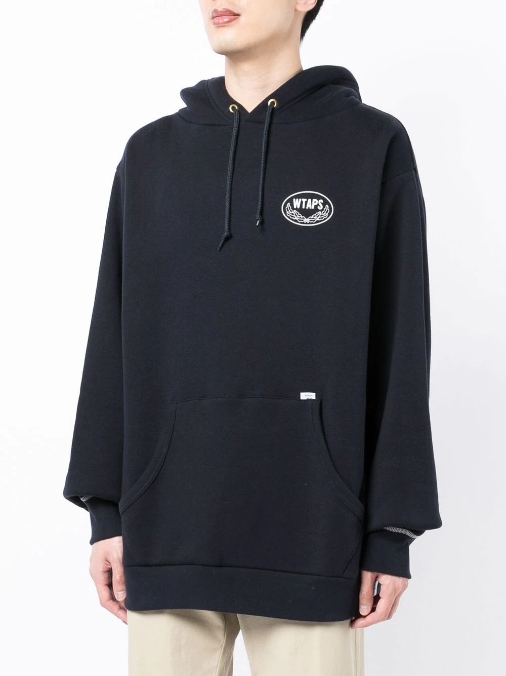 logo-print pullover hoodie - 3