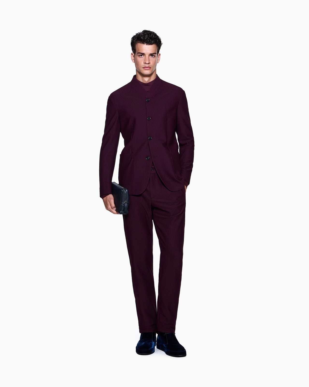 TECHNICAL WAFFLE FLAT-FRONT TROUSERS - 2