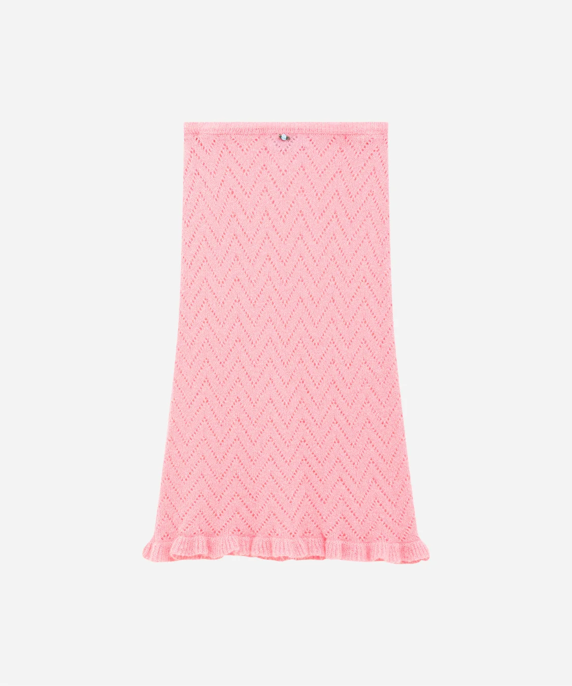 Mohair blend skirt with micro ruffles - 1