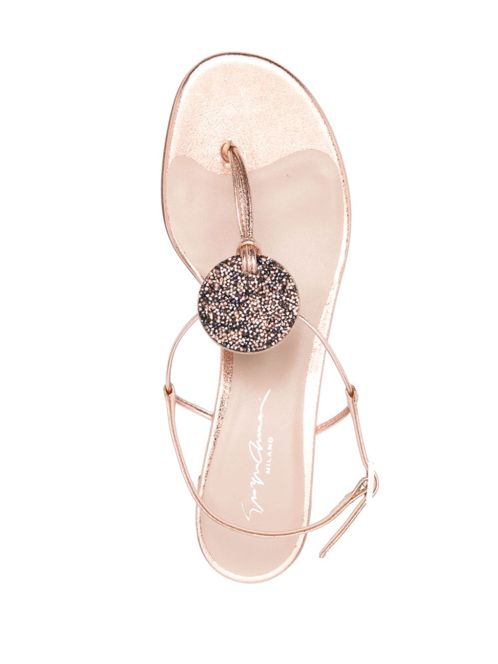 35mm laminated leather sandals - 4