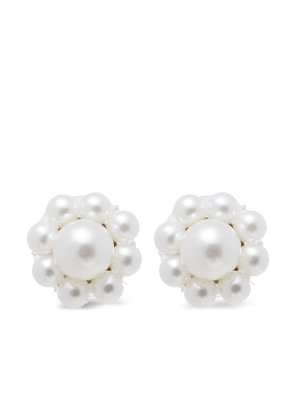 floral pearl stud earrings 1