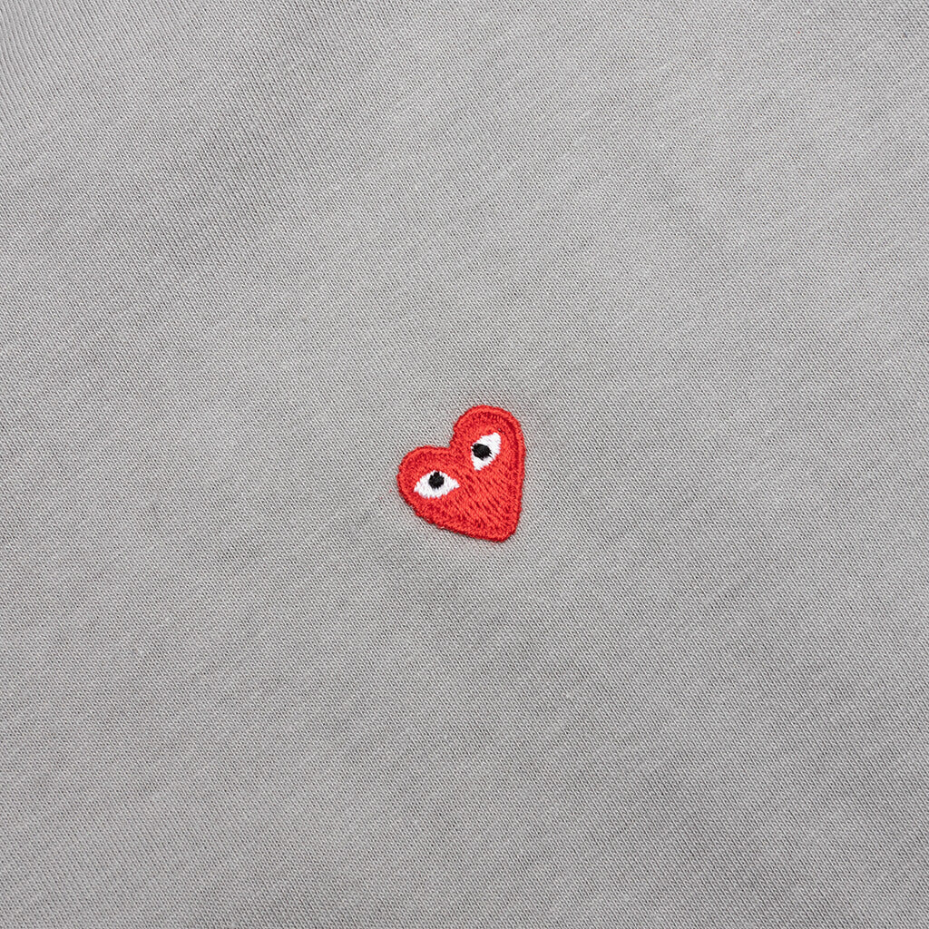 COMME DES GARCONS PLAY BI-COLOR T-SHIRT - GREY/PURPLE - 3