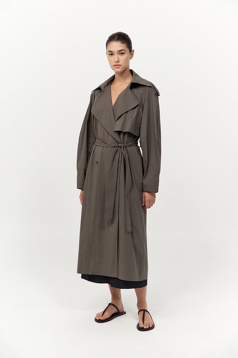 Relaxed Trench - Khaki - 5