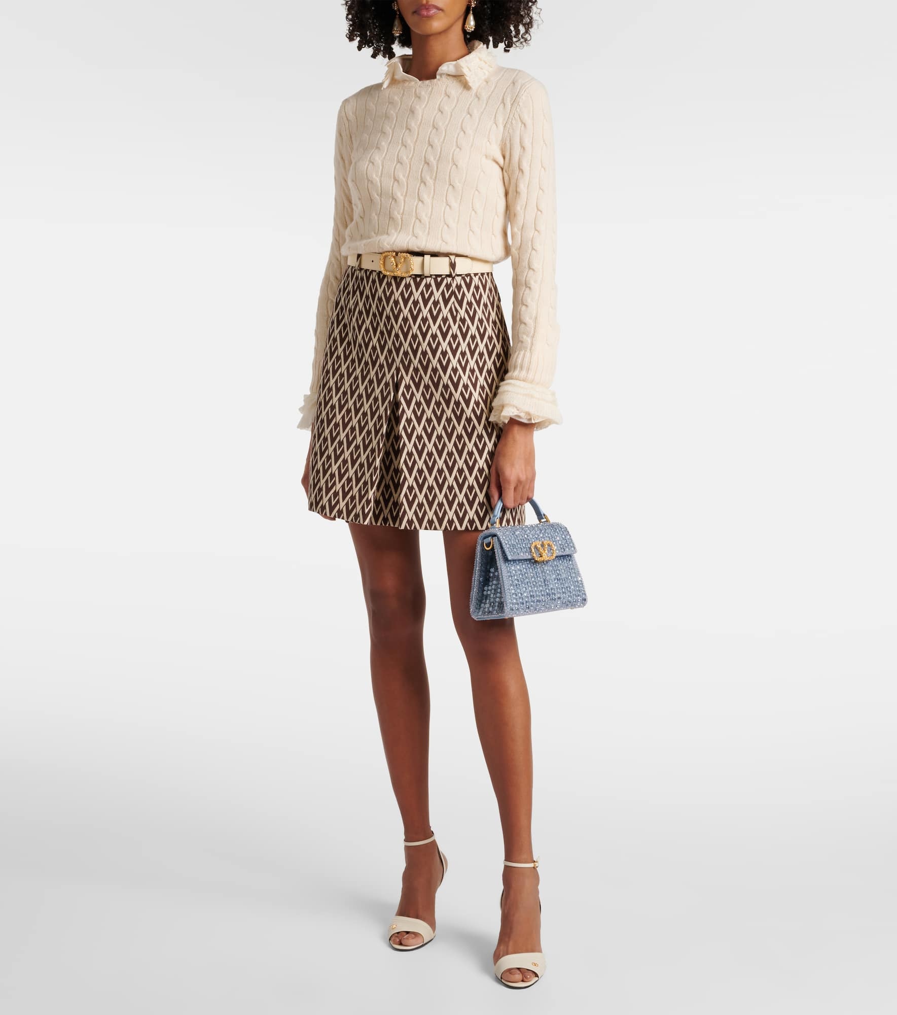 VSling Mini embellished tote bag - 5