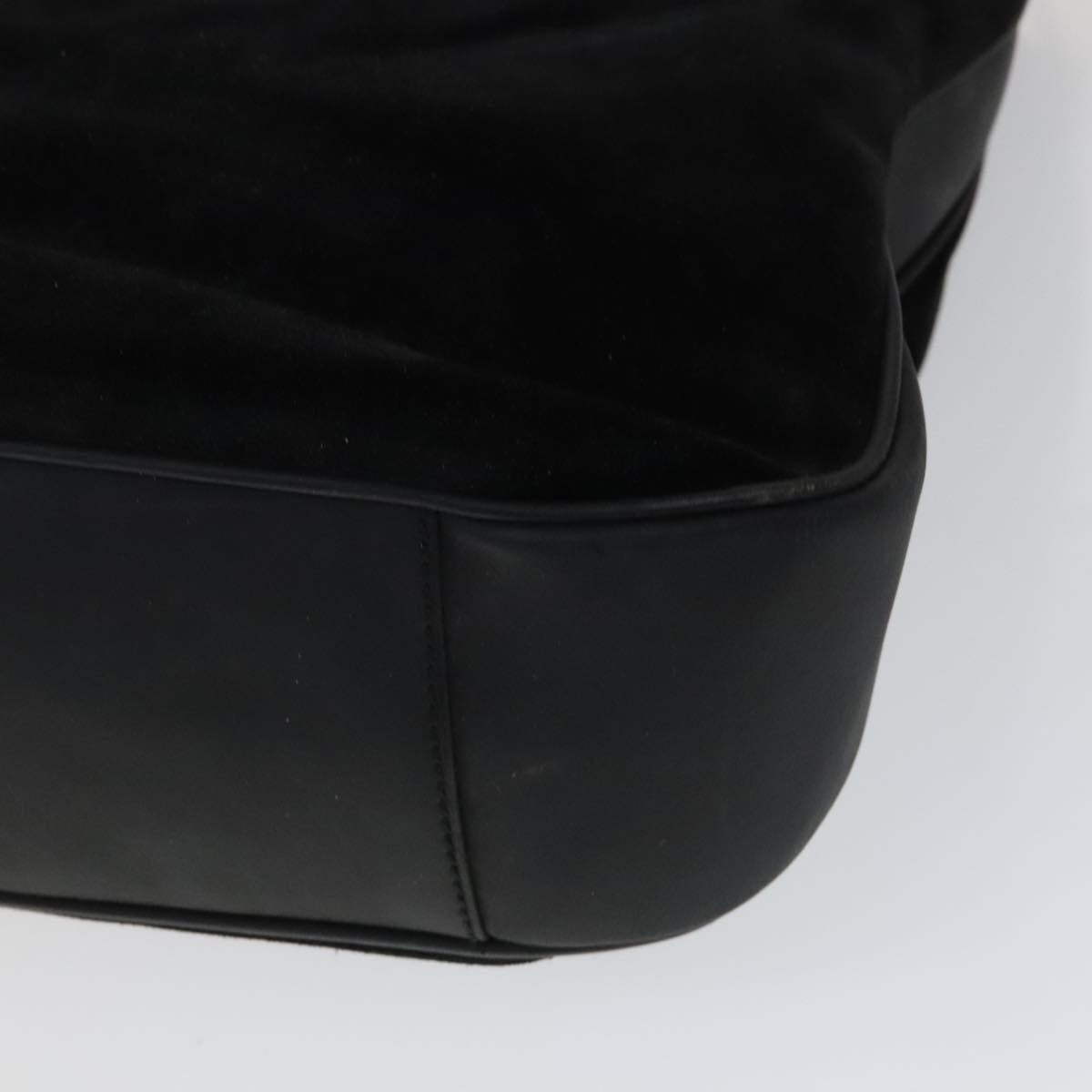 GUCCI Bamboo Hand Bag Suede Leather Black Gold 001 1781 001 1781 - 15