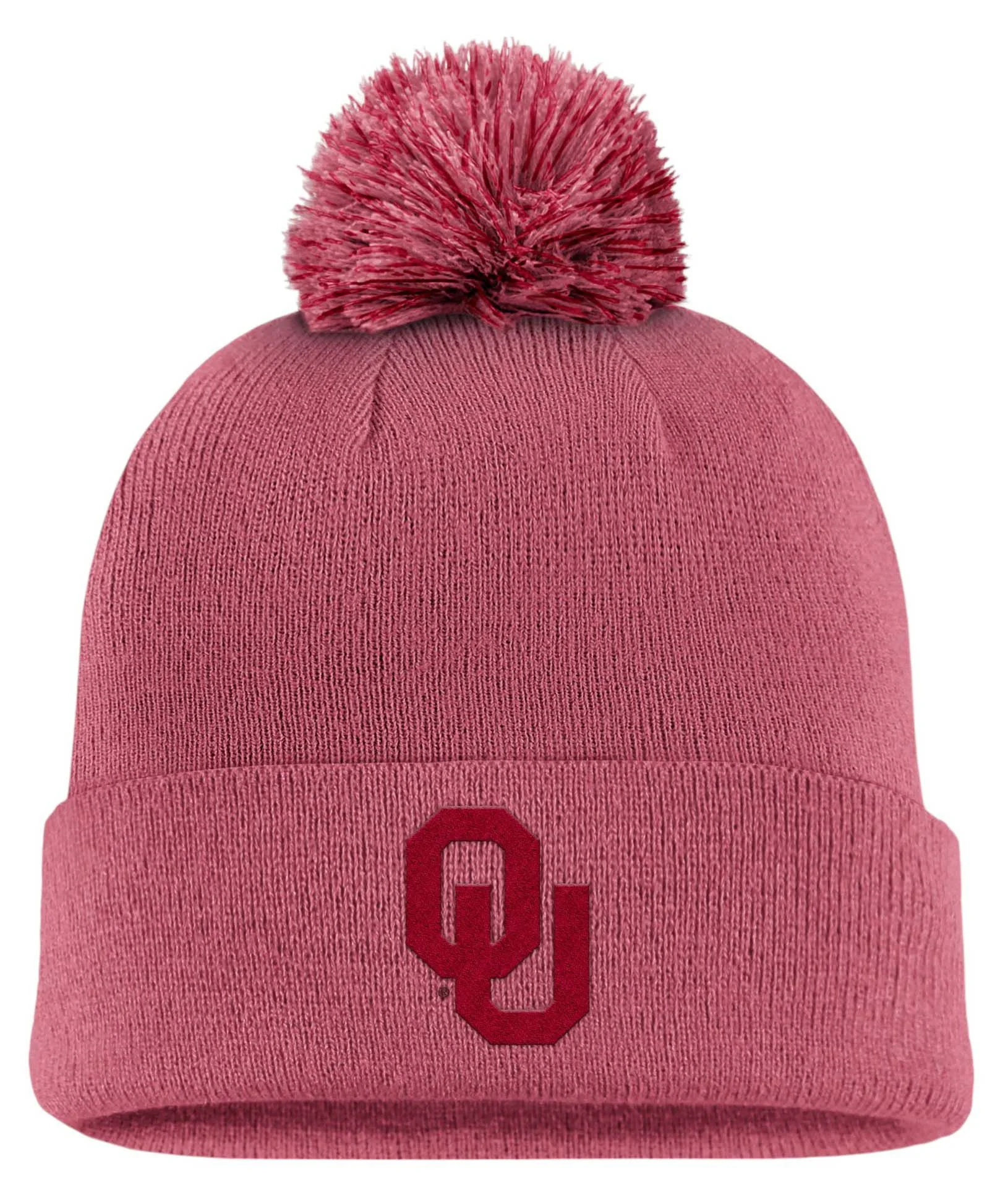 Jordan Adult Oklahoma Sooners Archaeo Pink Peak Campus Sideline Knit Beanie - 1