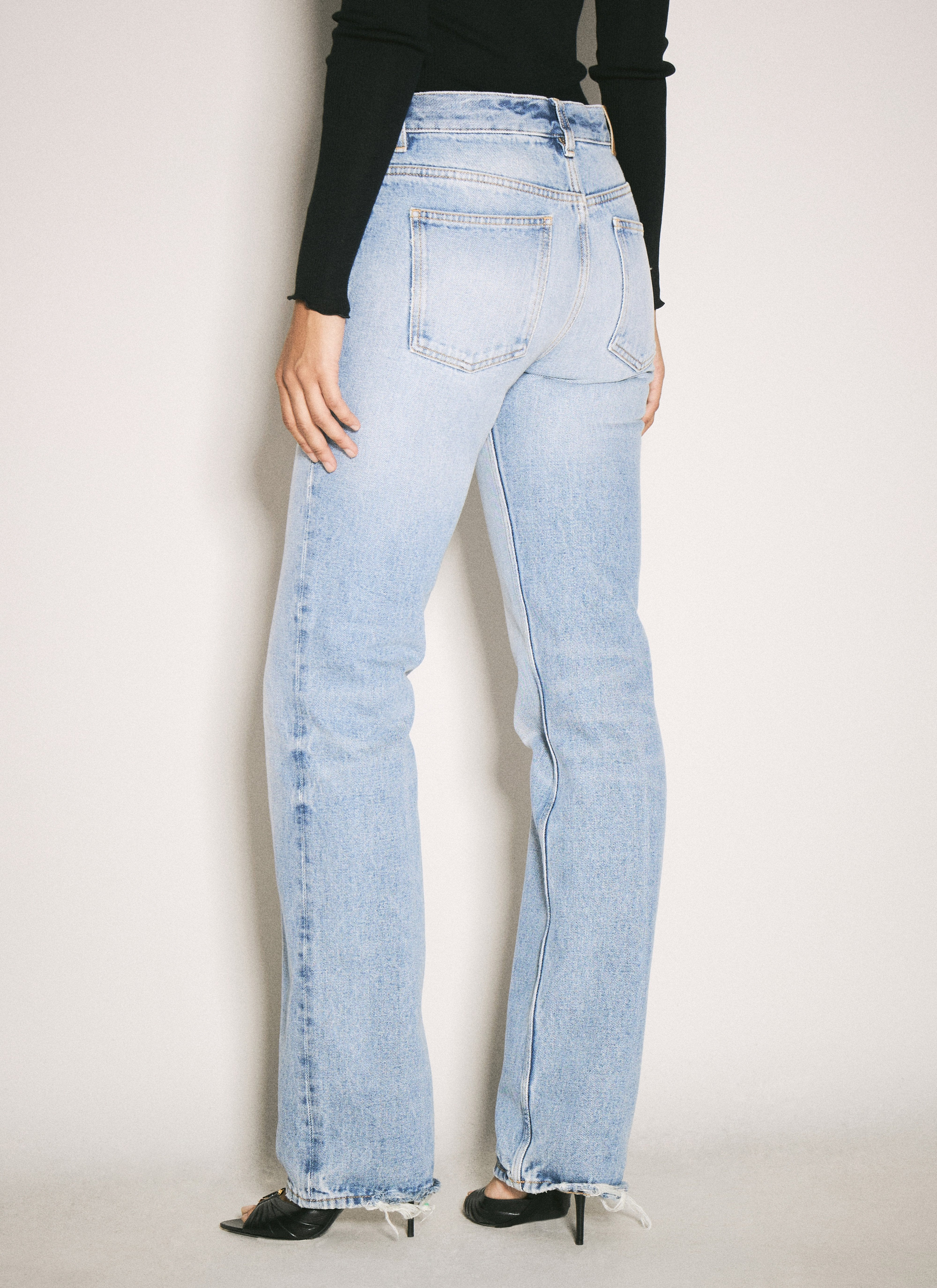 Saint Laurent Women Low-Rise Straight Jeans - 6