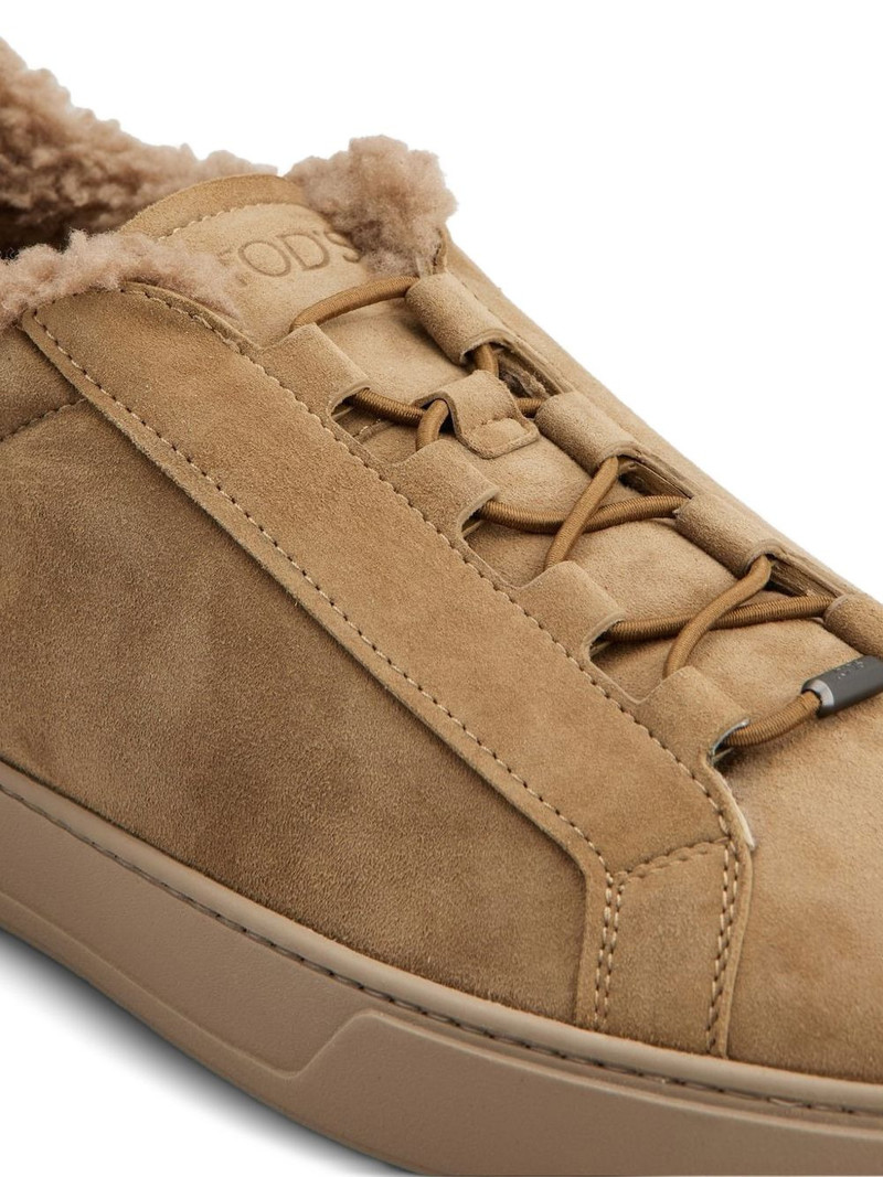 lace-up fur sneakers 5