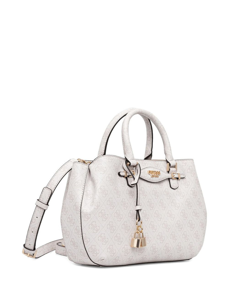 GUESS USA monogram padlock tote bag outlook