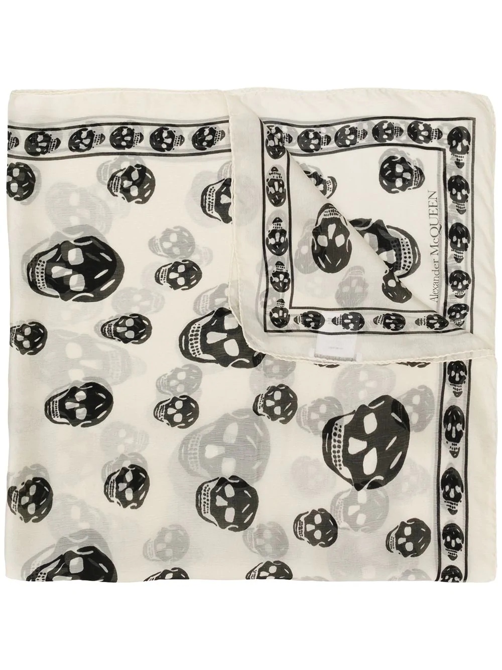 skull print scarf - 1