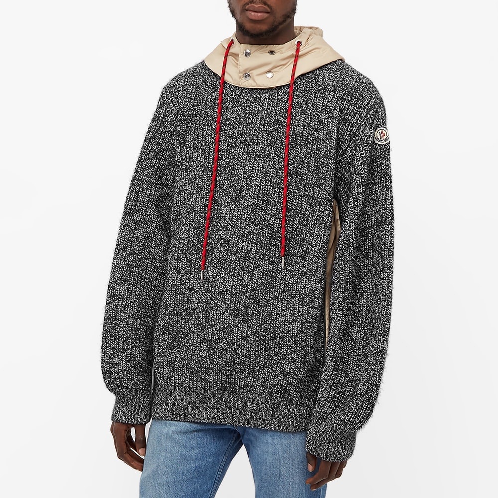 Moncler Hooded Knitted Marl Knit - 5