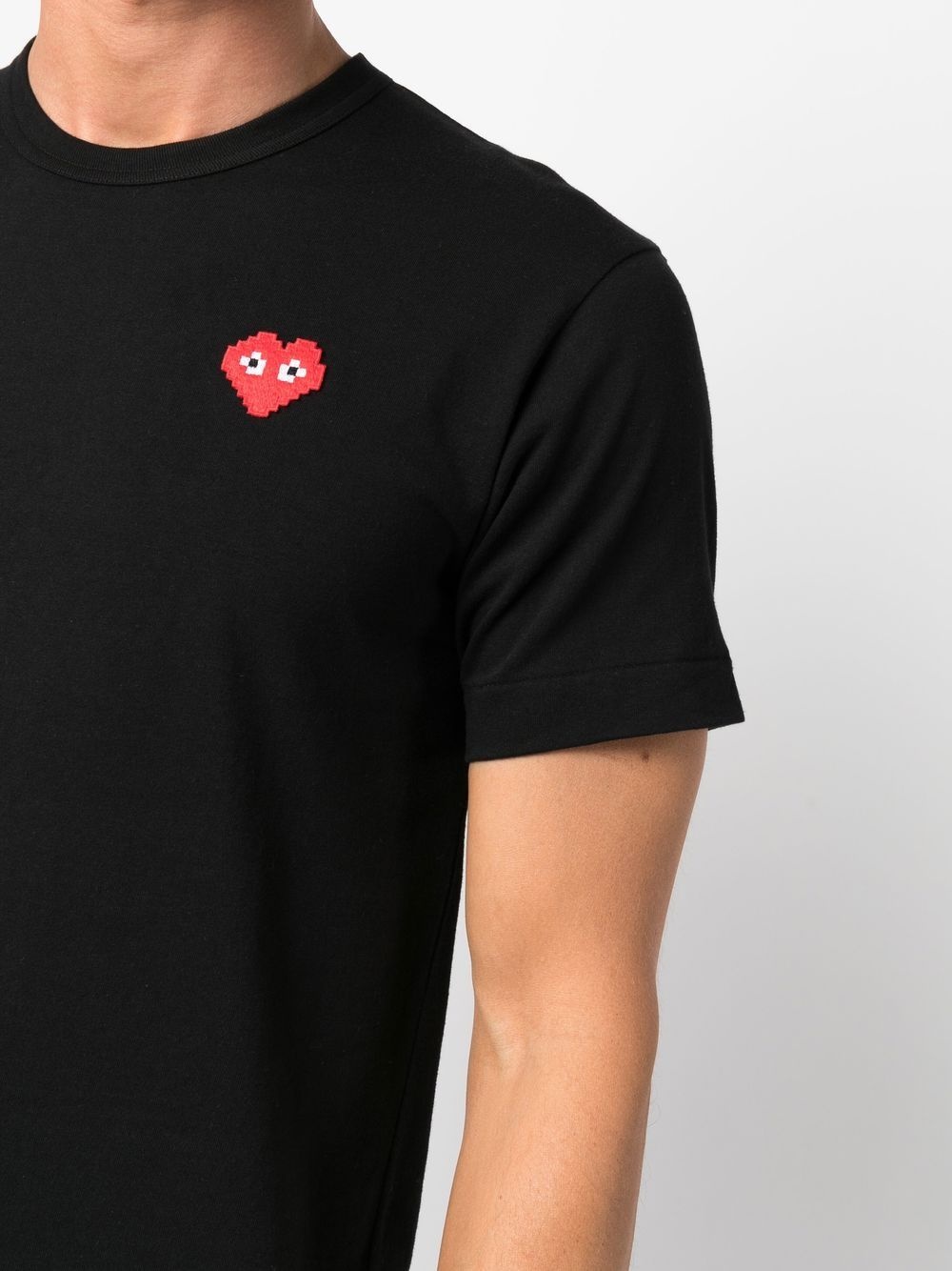 logo-patch cotton T-shirt - 5
