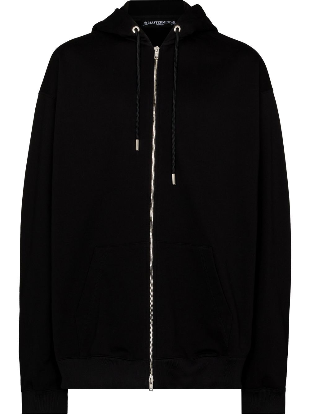 beaded-skull zip hoodie - 1