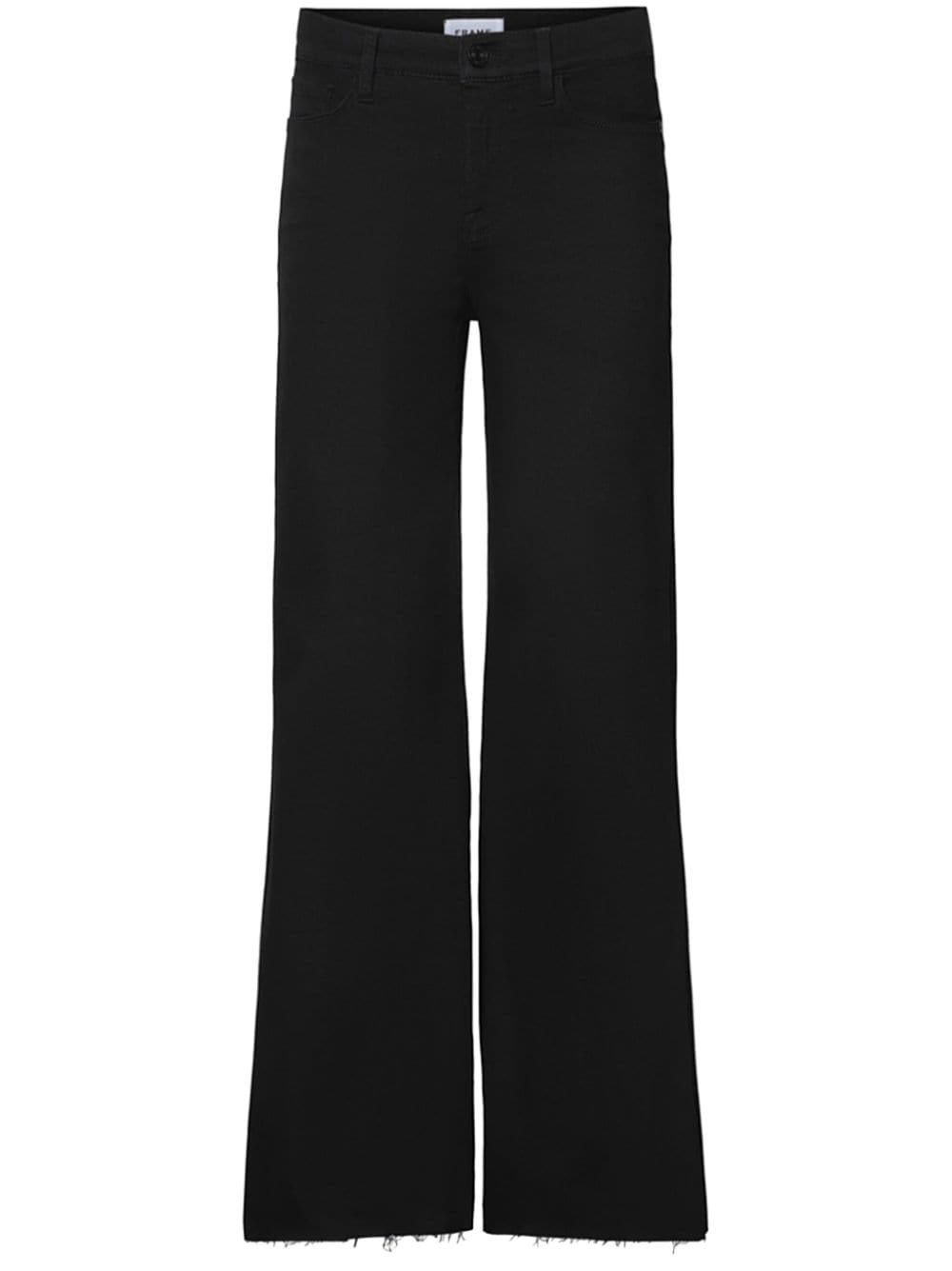 Le Palazzo high-rise wide-leg jeans - 1