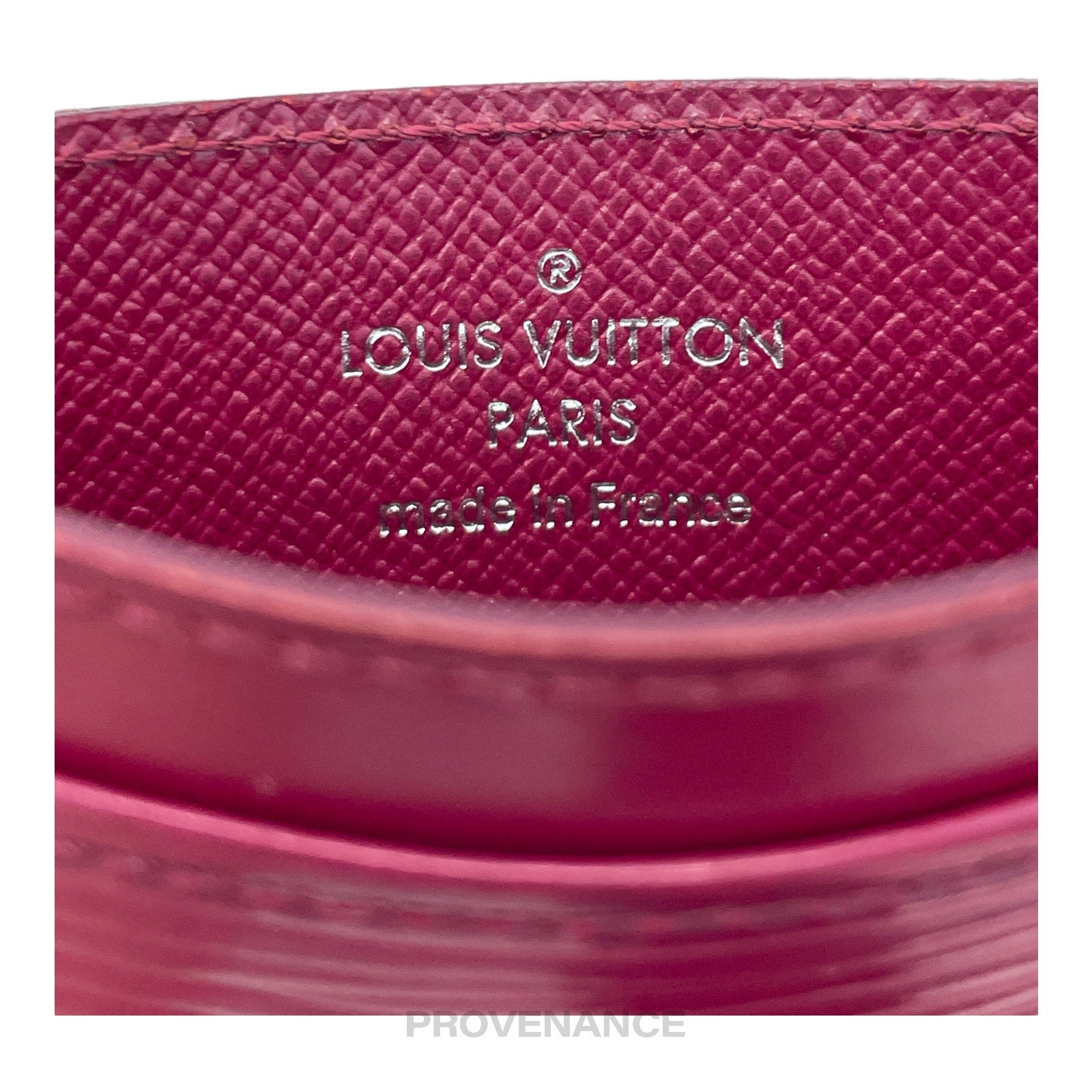 Louis Vuitton Card Holder Wallet - Fuchsia Epi Leather - 3