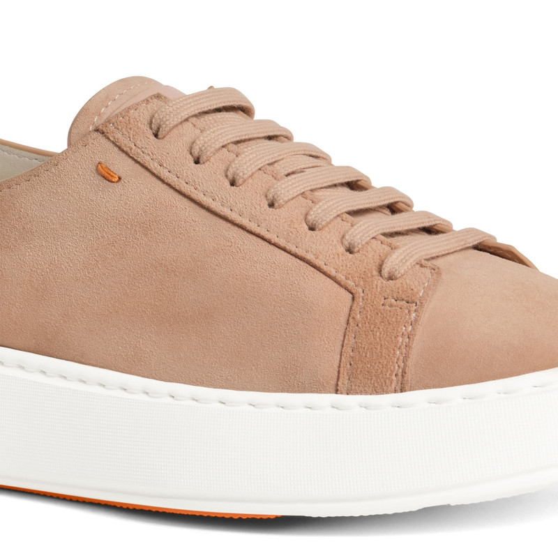 Women's natural suede sneaker 6