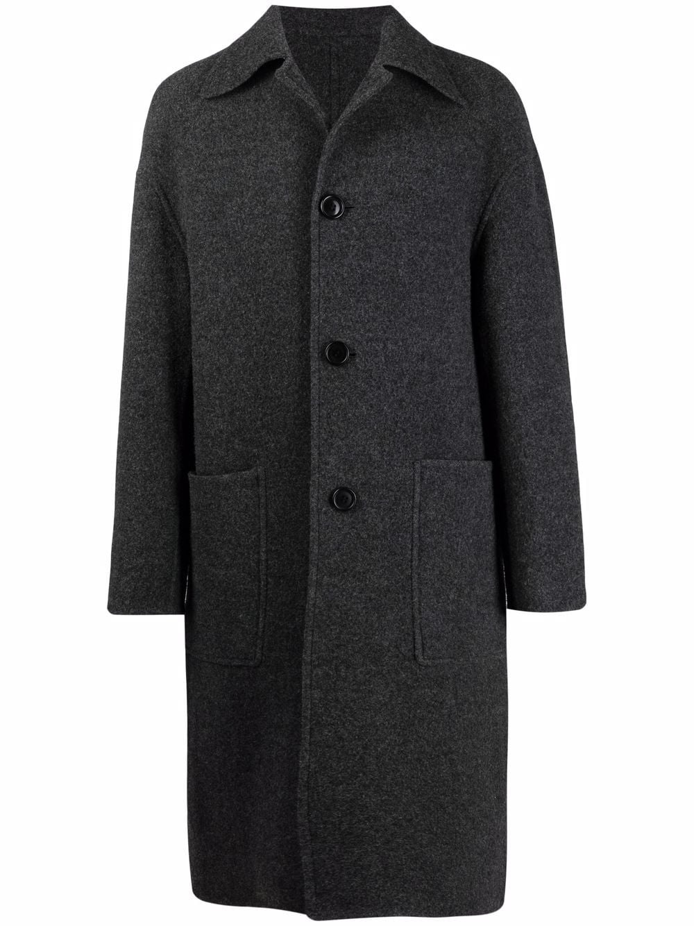 wool long car coat - 1