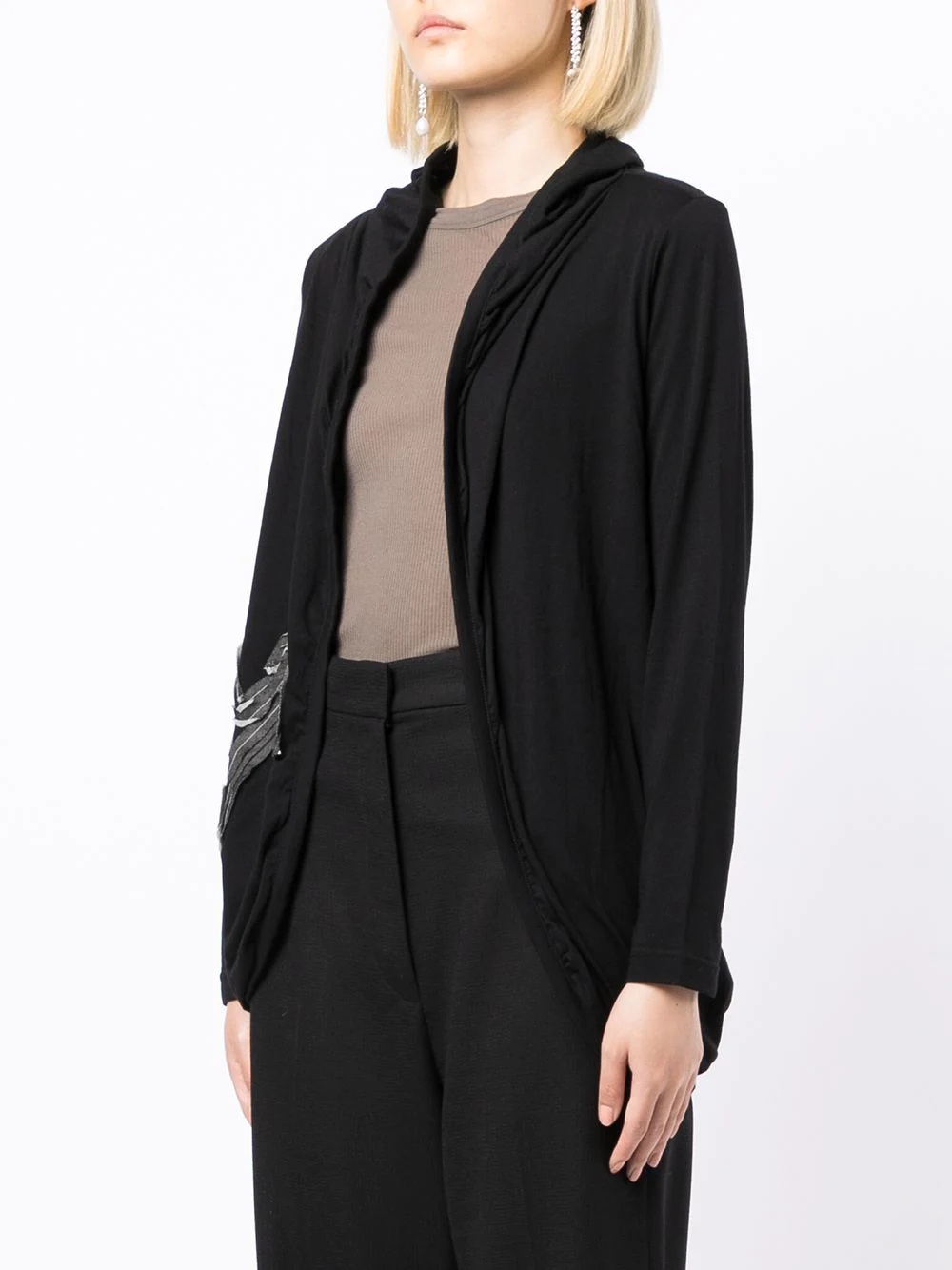 logo-patchwork cardigan - 3