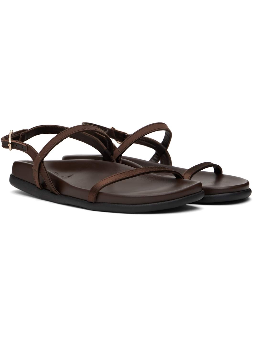 Brown Evriali Footbed Sandals - 4