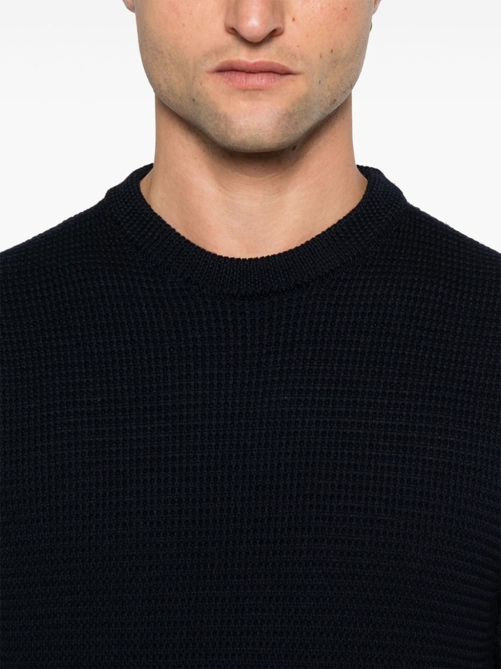 waffle-knit sweater - 5