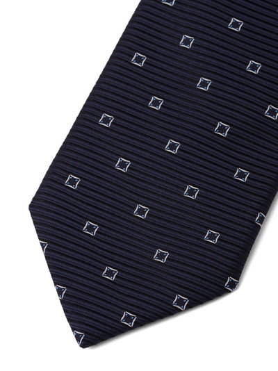 Prada geometric print tie outlook