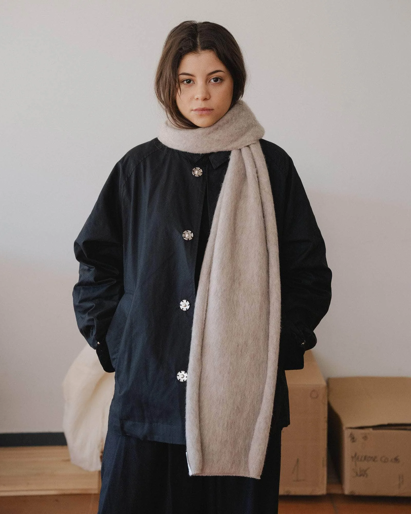 Ser Scarf - Brushed Wool - 1