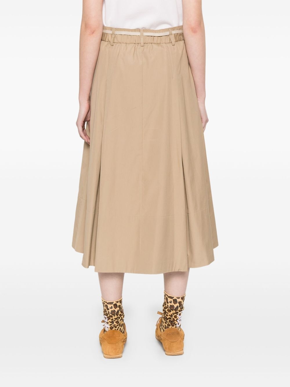 cotton midi skirt - 4
