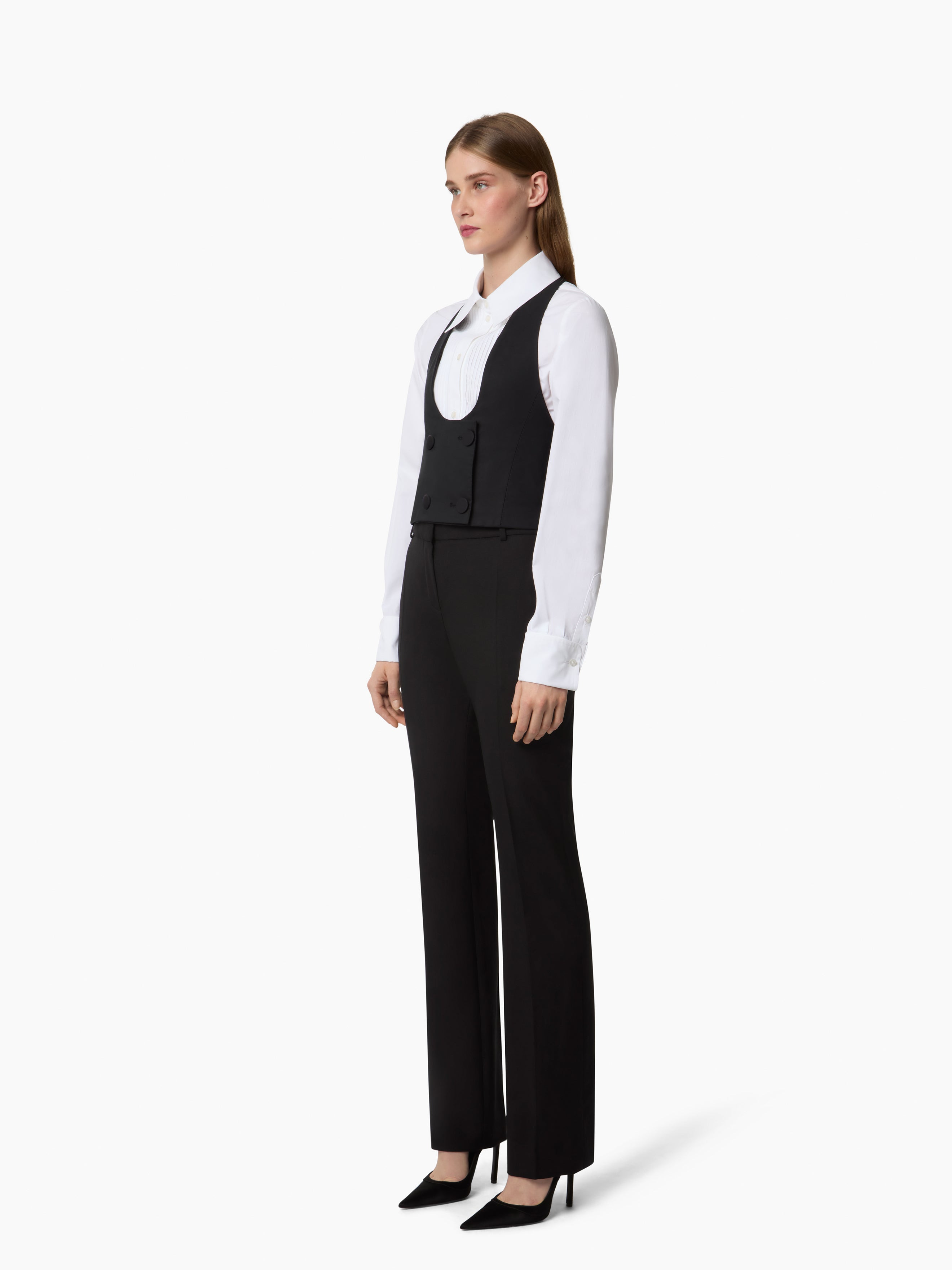 Open Back Tailored Vest - 2