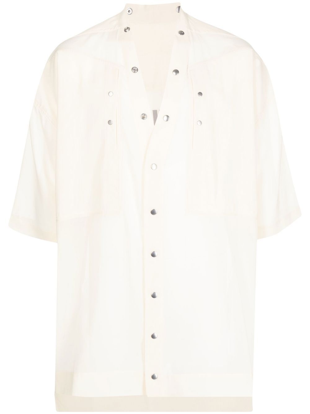 short-sleeved oversized shirt - 1