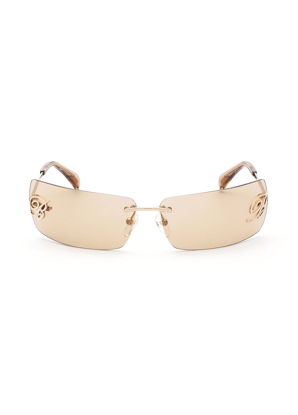 RIMLESS SUNGLASSES WITH THIN METAL TEMPLES - 1