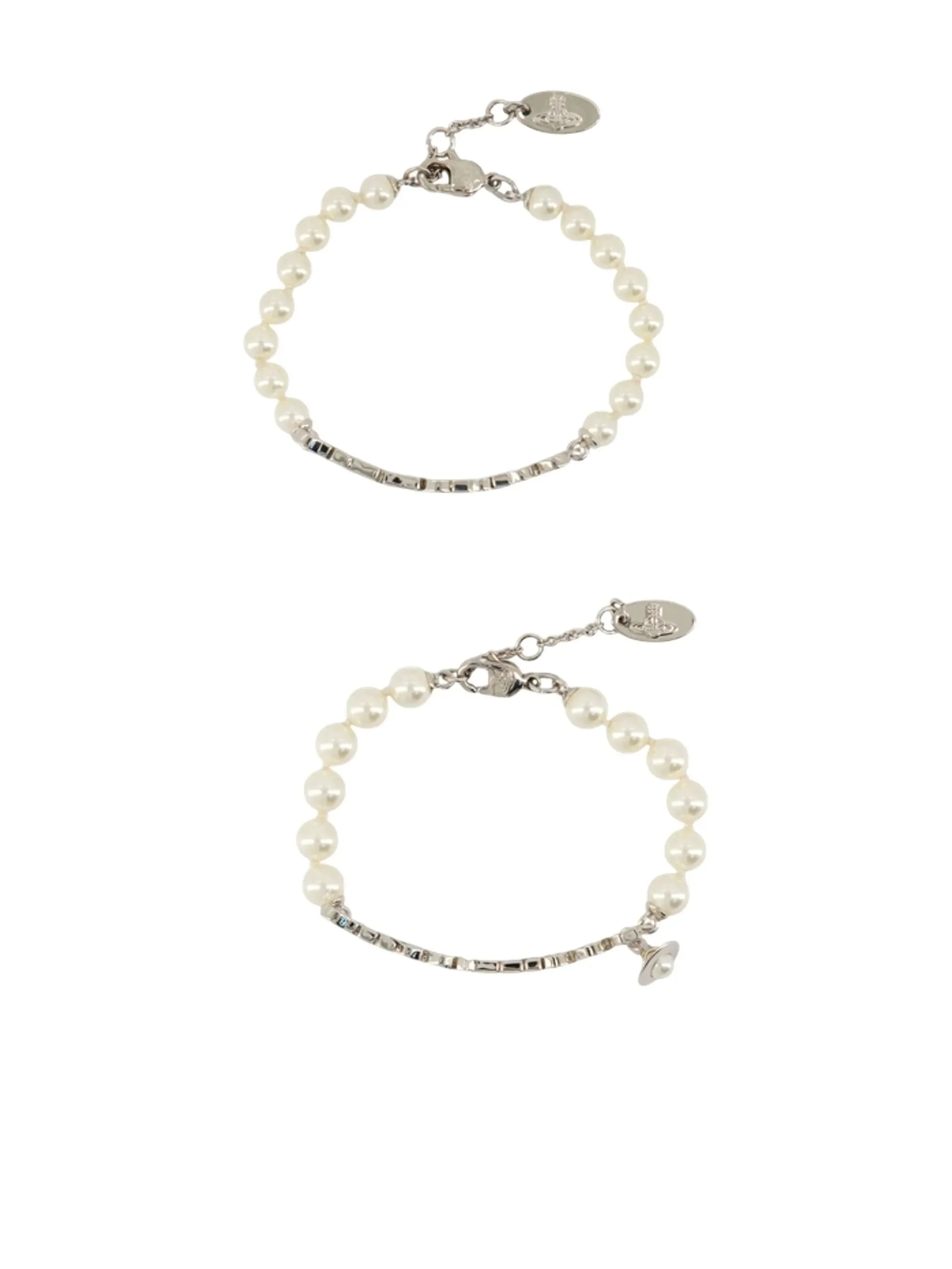 Vivienne Westwood Pearl-embellished Logo Bracelet - 1