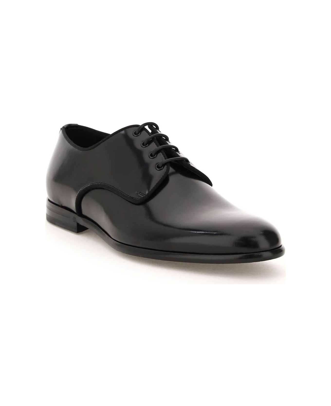 Raffaello Brushed Leather Derby Shoes - 4