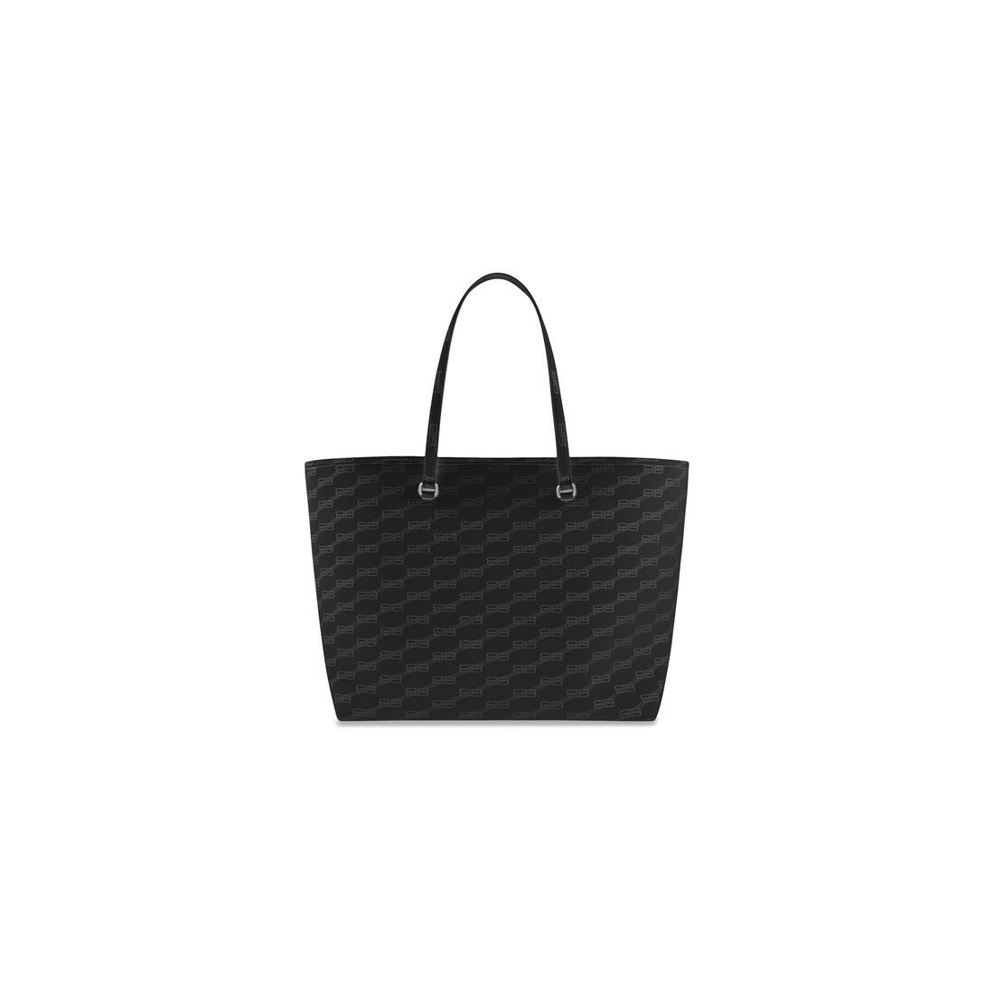 signature large east-west shopper bag bb monogram coated canvas - 4